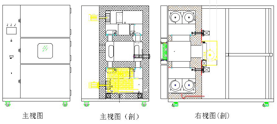三綜合試驗箱產(chǎn)品結(jié)構(gòu)圖
